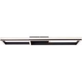Brilliant - Lampe, Metis led Deckenleuchte 60x23cm schwarz, 1x led integriert, 44W led integriert, (4300lm, 3000K), In 3 Stufen über Wandschalter