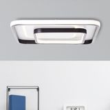 Brilliant LED Deckenleuchte »Cava«, 1 flammig, Leuchtmittel LED-Modul  LED fest integriert, 40 x 40 cm, 5400 lm, warmweißes Licht, Metall/Kunststoff, weiß/schwarz