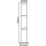 Brilliant Dody - Buitenlamp - Sokkel - IP44 - E27 max 1x40W - Zwart