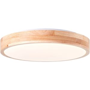 Slimline - Plafondlamp - Licht Houtkleur/Wit - LED 12W 1200lm