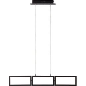 Brilliant Leuchten Led-hanglamp Ranut H 120 cm, B 81 cm, dimbaar, 3200 lm, warmwit, draaibaar, zwart (1 stuk)