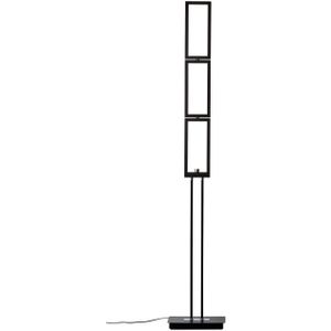 Brilliant - Lampe, Ranut led Standleuchte 3flg schwarz, 3x led integriert, 8W led integriert, (1067lm, 3000K), Mit 3-Stufen-Touchdimmer