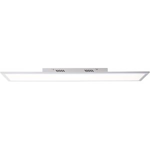 Brillant | Flat LED plafondpaneel 100x25cm zilver | 1x LED geïntegreerd, 32W LED geïntegreerd, (3400lm, 2800-6500K)