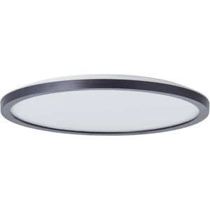 Brilliant Brennan - Plafondlamp - Badkamer - LED 18W - 3stepdim - IP44 - Zwart/Wit