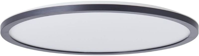 Lampe Brennan led Aufbaupaneel 42cm 4000K schwarz/weiß Metall/Glas schwarz 22 w led integriert - Brilliant