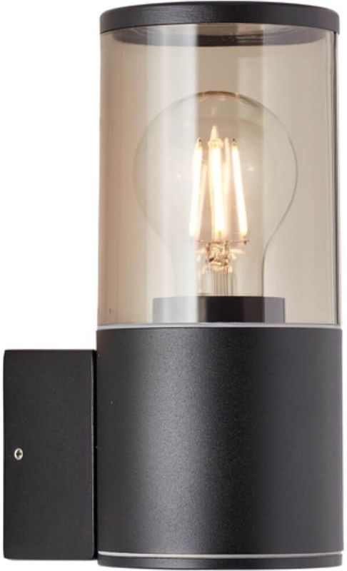 Sergioro Außenwandleuchte schwarz matt 1x A60, E27, 20W, geeignet für Normallampen (nicht enthalten) - Brilliant
