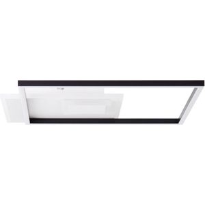 Brilliant Iorgo LED Deckenaufbau-Paneel 44x44cm schwarz/weiß, Metall/Kunststoff, 1x LED integriert, 40 W , (Lichtstrom: 4300lm, Lichtfarbe: 3000K)
