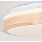 Brilliant LED Deckenleuchte »Brodsky«, 2500 lm, Ø 39 cm, Metall/Holz, holz hell/weiß