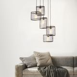 Brilliant Hanglamp Maze Zwart ⌀40cm 5xe27