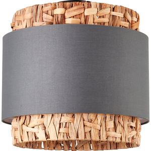 Waterlilly - Plafondlamp - Natuur - Grijs - Waterhyacint - Stof - Metaal