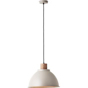 Hanglamp - Taupe - Metaal/Hout - Variabele Kabellengte - Dimbaar