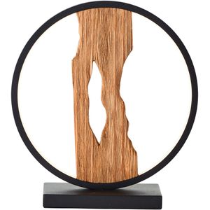 Tafellamp - Zwart - Hout, Aluminium, Metaal - LED 7,5 W