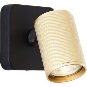 Brilliant - Marty - Plafondspot - Zwart/Goudkleurig - 1x5W - 345lm - 3000K