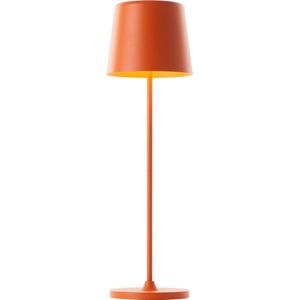 Brilliant Kaami oplaadbare Tafellamp - Buiten - LED 2W 3000K - 3 Stepdim - IP44 - Oranje