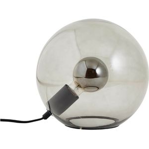 Belado - Tafellamp - Zwart/Rookgrijs - Glas/Metaal - Diameter 25 cm