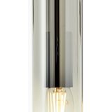 Lampe Glasini Pendelleuchte 5flg schwarz matt/rauchglas Metall/Glas schwarz 5x C35, E14, 25 w - Brilliant