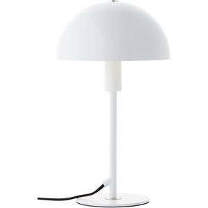 BRILLIANT paddestoel tafellamp, 36 cm hoogte, E14, metaal, wit/zilver