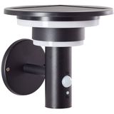 Garvina G40405/06 Solar-Außenwandleuchte mit Bewegungsmelder 3 w Warmweiß Schwarz - Brilliant