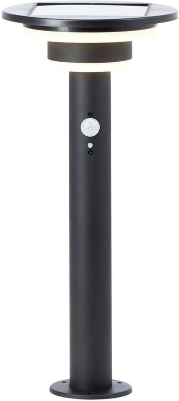 Brilliant - Garvina - Buiten Sokkellamp - Zwart - LED 3W - Solar - IP44