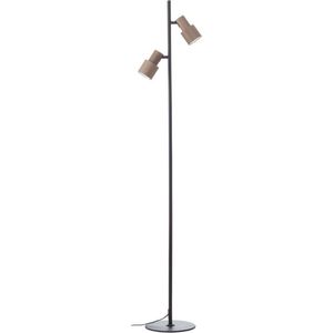Brilliant - Cadiz - Vloerlamp - Brons - Zwart