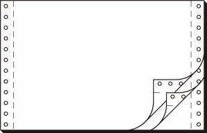 SIGEL - 36243 - Eindeloos Papier - Wit - 6 inch x 240 mm - 1200 Sets - 3-voudig