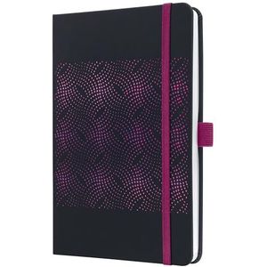 SIGEL J5213 Wochenkalender Jolie 2025 , ca. A5, schwarz, pink
