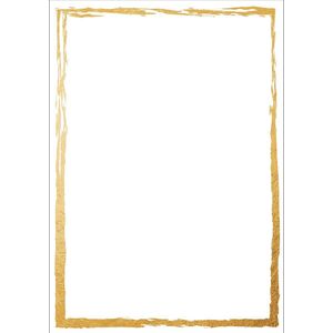 Sigel designpapier - A4 - golden frame - tweezijdig - 200gr - 50 vel - SI-DP614