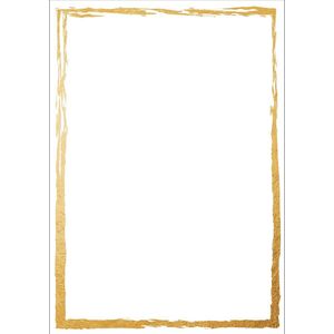 SIGEL DP614 Motiefpapier - Golden Frame - A4 - 50 Vellen - 200 g/m² - Dubbelzijdig
