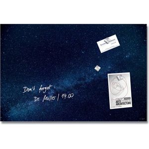 Sigel glasmagneetbord - Artverum - 60x40cm - Galaxy blauw - SI-GL283