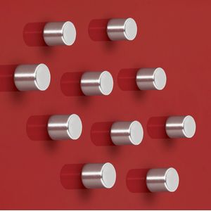 Sigel BA701, Zylinder, Neodym, Silber, Matte, 10 mm, 10 mm