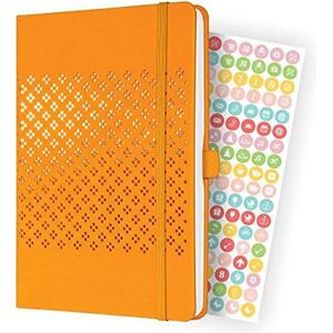 SIGEL Jolie Jolie J3211 weekkalender, ca. A5, oranje, hardcover, 2 pagina's = 1 week, 174 pagina's.