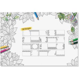 5 x Sigel Schreibunterlage Adult Coloring 20 Blatt zum Ausmalen 595x41