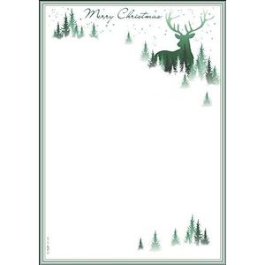 Designpapier Weihnachten A4 90g qm 25 Blatt Christmas Forest