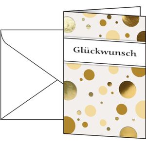SIGEL Glückwunschkarten Golden Bubble DIN A6