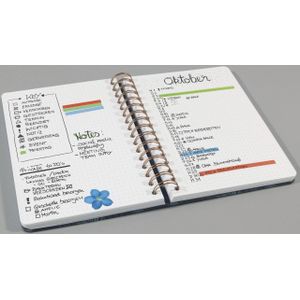 Sigel Spiral-Notizbuch Jolie ca. A5 Dot-Lineatur 120 Blatt Violet Marb