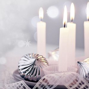 Sigel DP178 Briefpapier Kerstmis A4 met feestelijk kaarsmotief, 90 g, 100 vellen