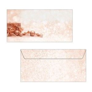 Sigel Weihnachts-Umschlag DIN lang 90g 50 Stück Golden Dream