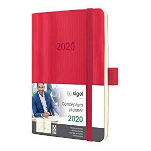 SIGEL C2035 weekkalender 2020, ca. A6, rood, softcover Conceptum - andere modellen