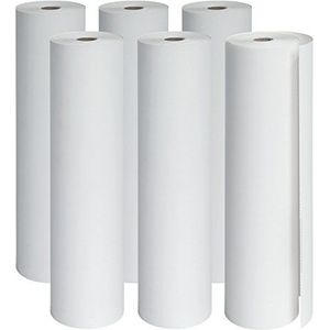 SIGEL TP211 Doorlopende rol thermisch papier DIN A4, 76 g, 6 rollen à 100 vellen, premium - 12 jaar archiveerbaar, voor alle draagbare Brother printers uit de PJ-serie, thermorollen