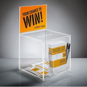 Sigel Aktionsbox mit Zusatzfach 210x360x210mm mit Einstecktafel glaskl