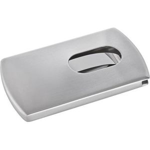 Sigel visitekaartjes houder Snap - RVS - voor 12 kaartjes - zilver - SI-VZ120