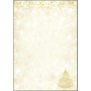 SIGEL - DP083 - Briefpapier - 21 x 29,7 cm - 90 g/m² - Geel en Goud - 100 Vellen