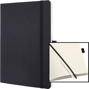 Notizbuch Conceptum ca. din A5 liniert schwarz 97 Bl.