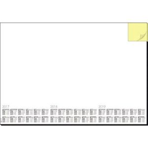 Sigel Bureauonderlegger - 59,4x41cm - Wit - met Memoblok - 30 Vel - Kalender 2023/24/25 - SI-HO490