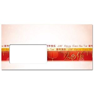 Sigel DU046 enveloppen Chinese New Year 2016, motief Lantern Festival, DIN lang, 25 stuks