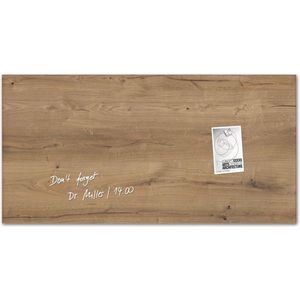 Sigel - Artverum - Glas-Magneetbord - Natural Wood - 91x46cm