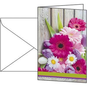 Faltkarte Motivkarte 220g/m² farbig Colorful 10 St./Pack.