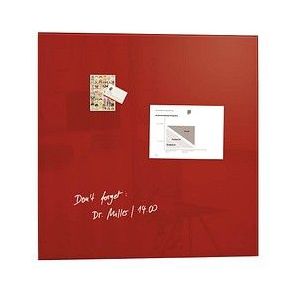 SIGEL Glas-Magnettafel artverum® 100,0 x 100,0 cm rot