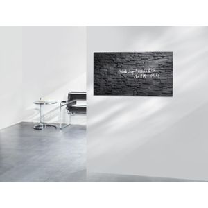 SIGEL Glas-Magnettafel artverum® 91,0 x 46,0 cm Design Schiefer-Stone