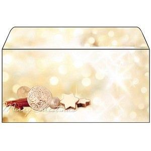 Sigel Briefumschläge Weihnachten Zimtsterne DINlang 90g/qm VE=25 Stück